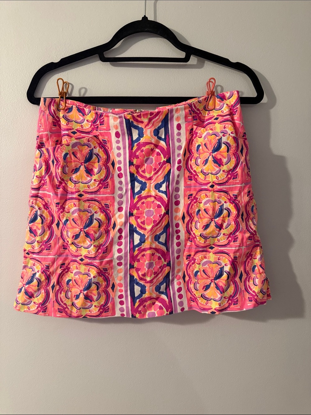 Lilly Pulitzer Pink Multicolor Medallion A-Line Mini Skirt